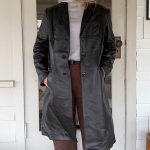 Wilson Leather Trench Coat